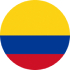 bandera redonda de Colombia