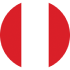 bandera redonda de Perú