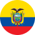 bandera redonda de Ecuador